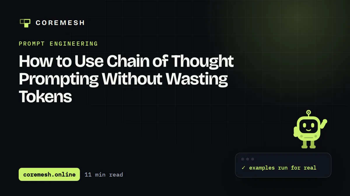 How to Use Chain of Thought Prompting Without Wasting Tokens