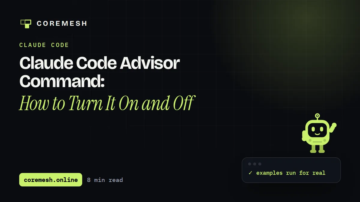 Claude Code Advisor Command: How to Turn It On and Off