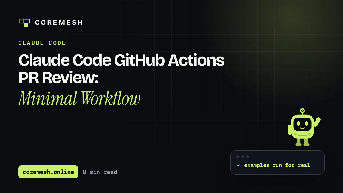 Claude Code GitHub Actions PR Review: Minimal Workflow