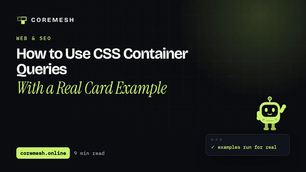 How to Use CSS Container Queries With a Real Card Example