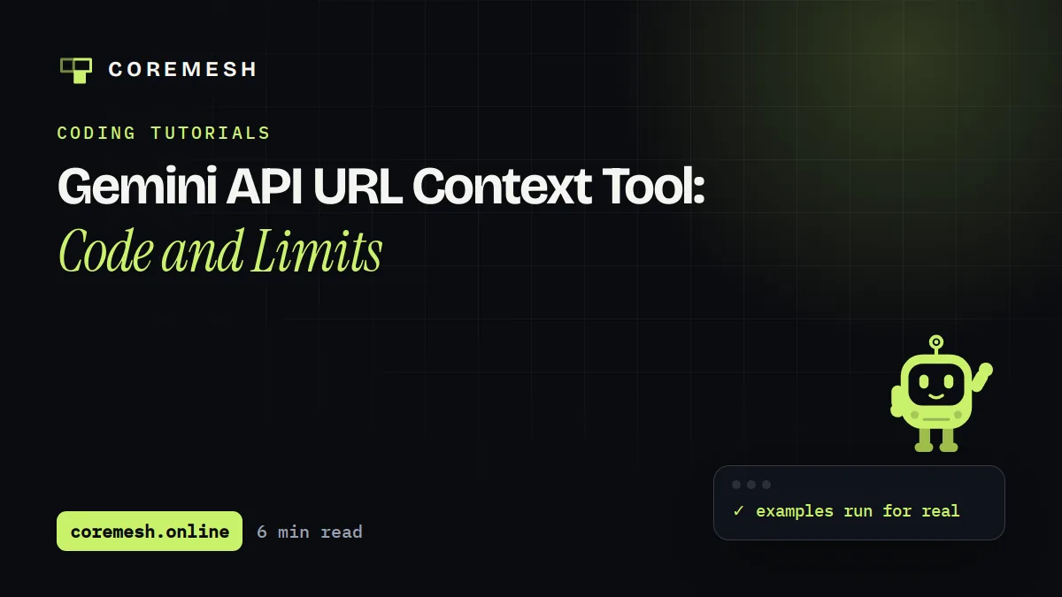 Gemini API URL Context Tool: Code and Limits