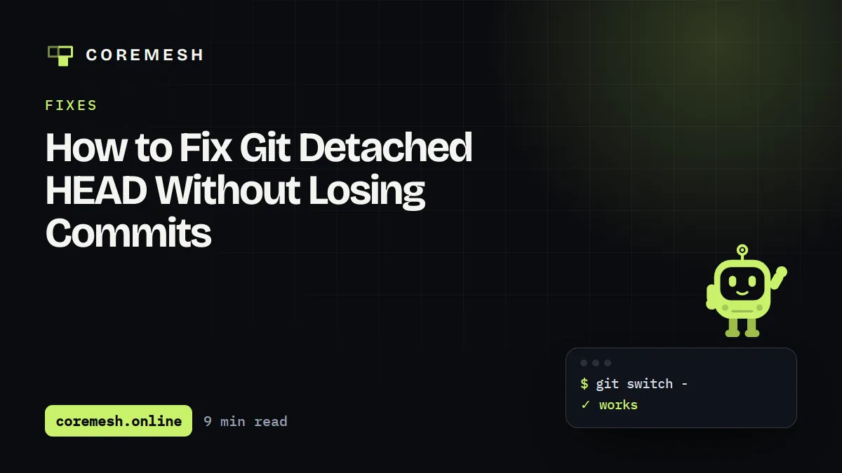 How to Fix Git Detached HEAD Without Losing Commits