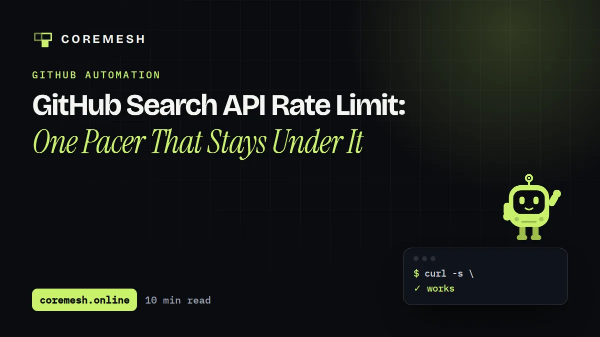 GitHub Search API Rate Limit: One Pacer That Stays Under It