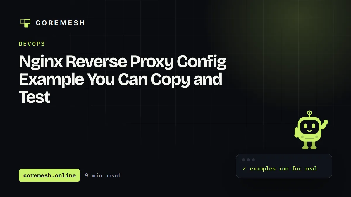 Nginx Reverse Proxy Config Example You Can Copy and Test