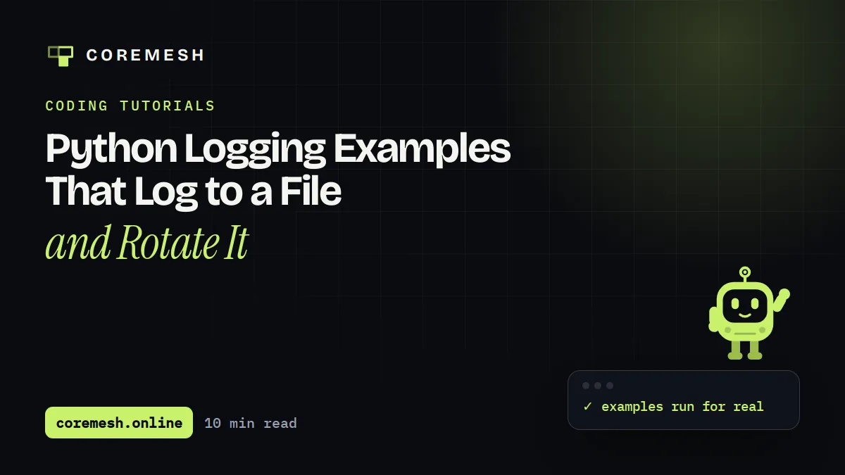 Python Logging Examples That Log to a File and Rotate It