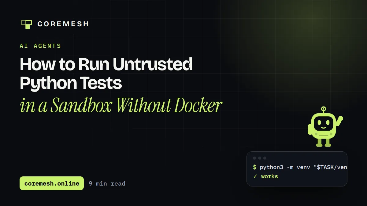 How to Run Untrusted Python Tests in a Sandbox Without Docker