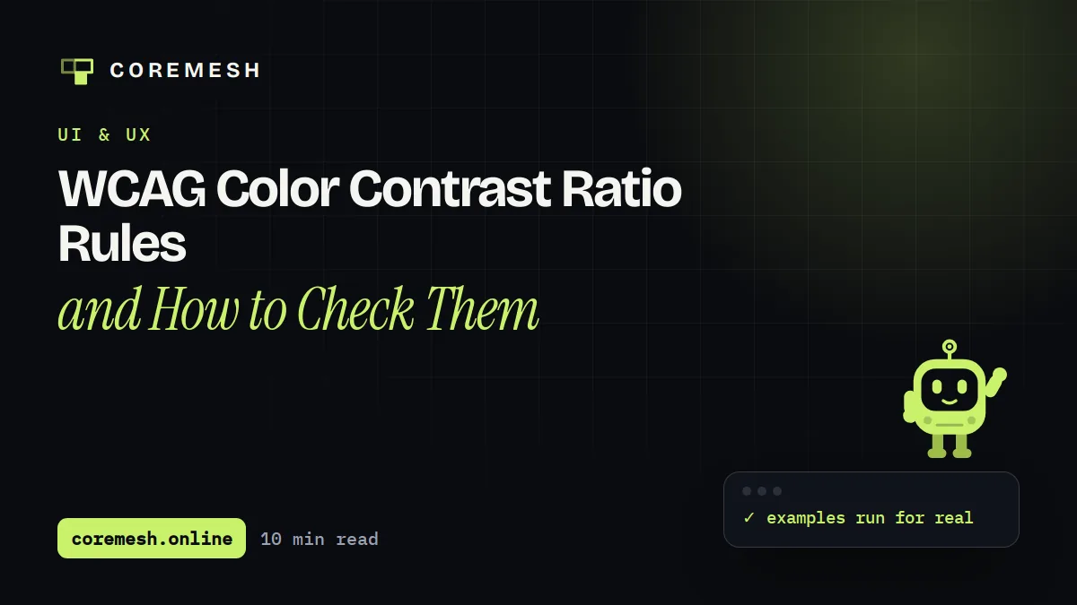 WCAG Color Contrast Ratio Rules and How to Check Them